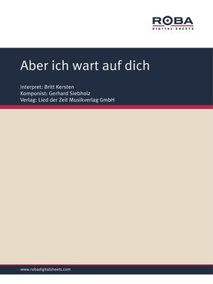 cover image of Aber ich wart auf dich